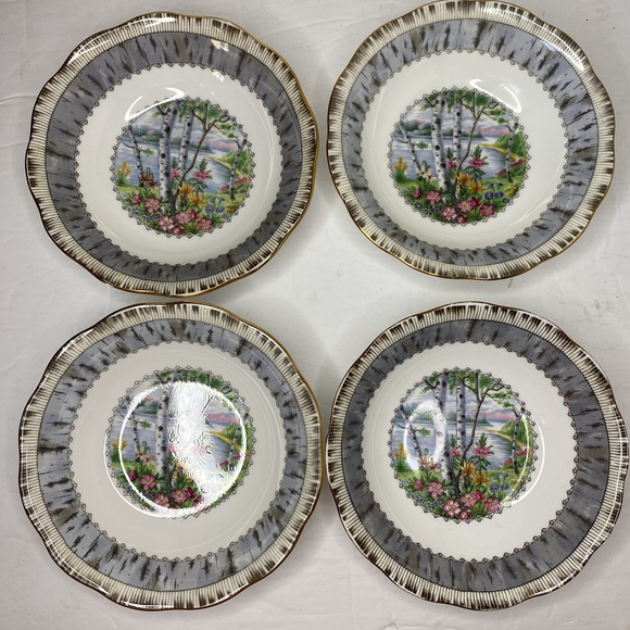 Royal Albert - SILVER BIRCH - Bone China - 5 3/8 Inch DESSERT / FRUIT BOWL - Picture 10 of 10